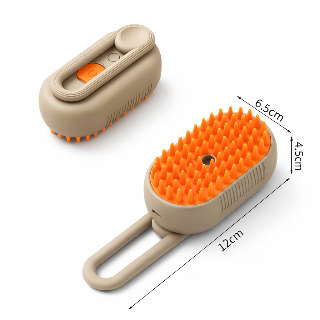 SteamPaw – 3-in-1 Dampfbürste für Hunde & Katzen