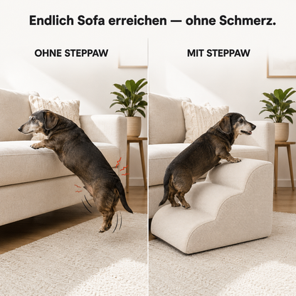 StepPaw – Sanfte Treppenrampe für Hunde & Katzen