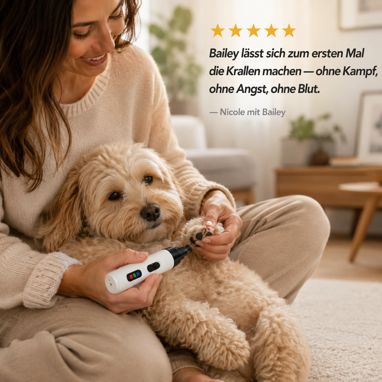 TrimPaw – Elektrische Nagelfeile für Hunde & Katzen