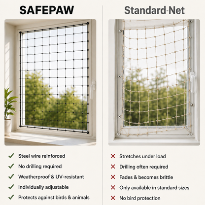 SafePaw – Cat Safety Net for Balconies & Windows