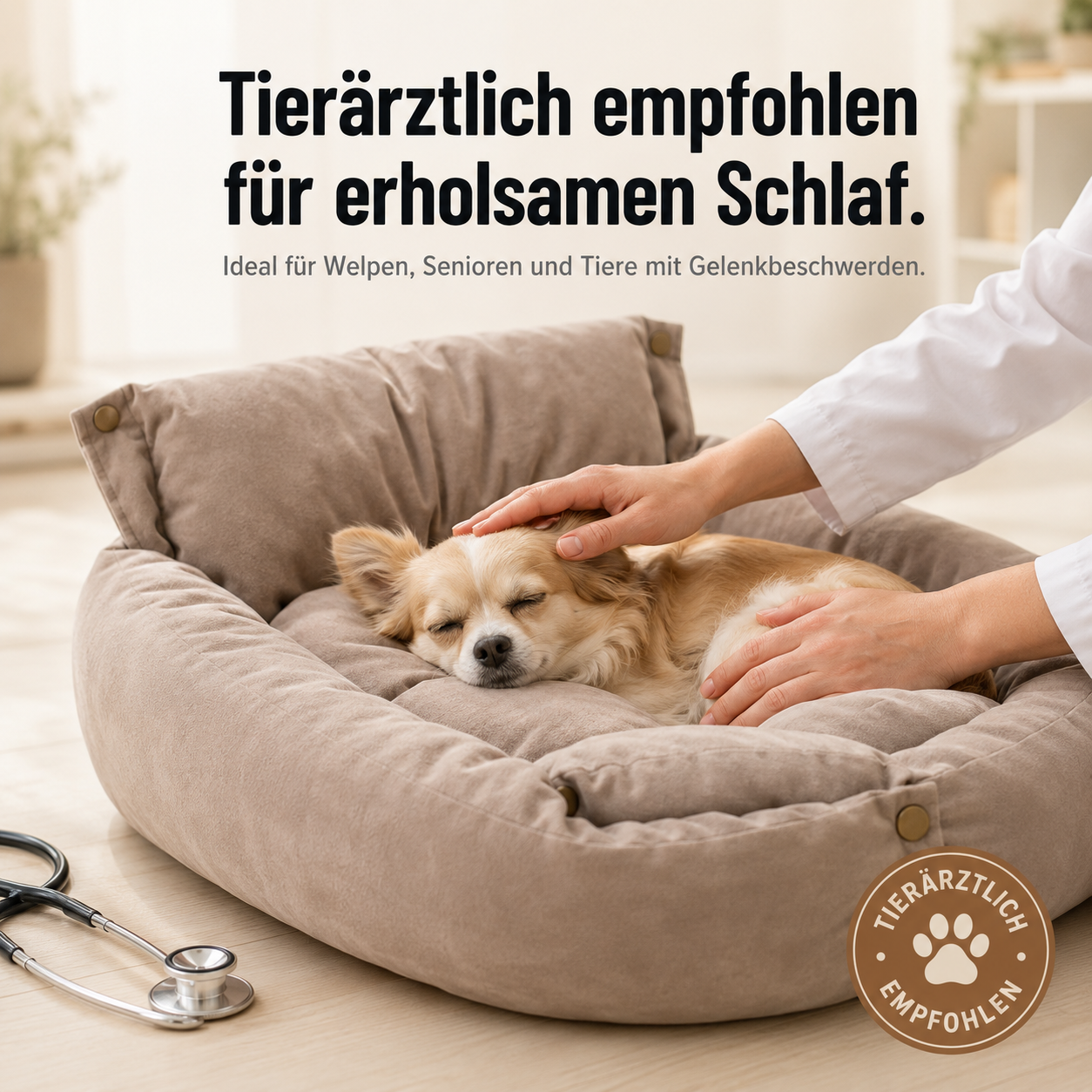 NestPaw – Kuscheliges 3-in-1 Schlafbett für Hunde & Katzen