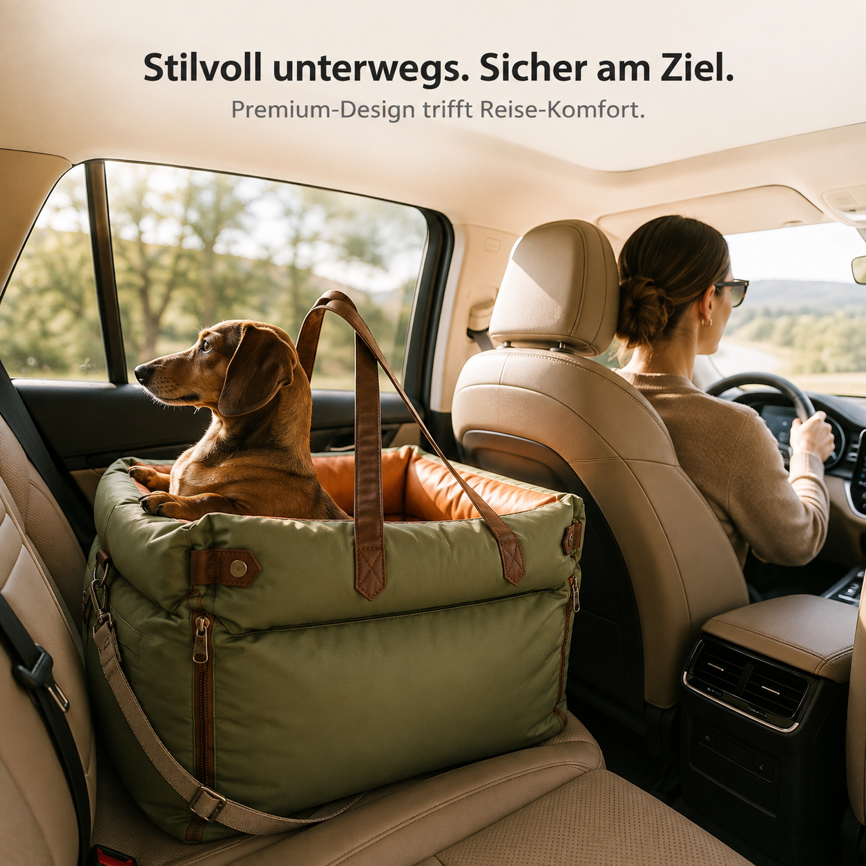 LuxRide – Premium Auto-Booster-Sitz für Hunde & Katzen
