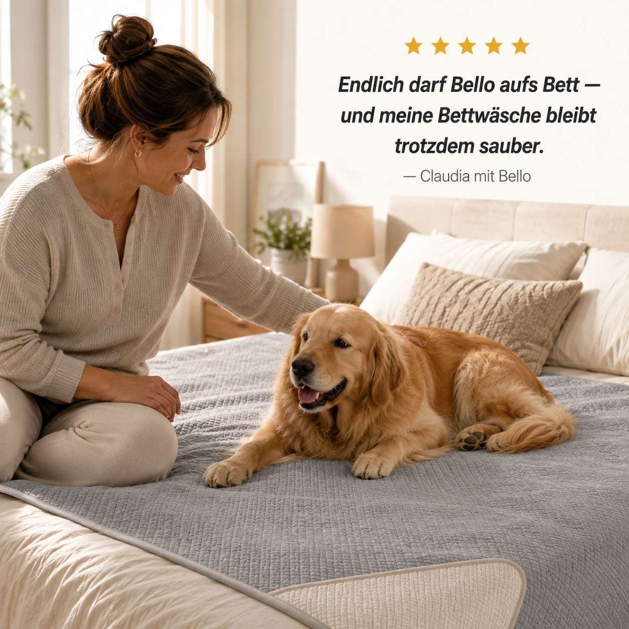 GuardPaw – Wasserabweisende Möbelschutzdecke für Haustiere