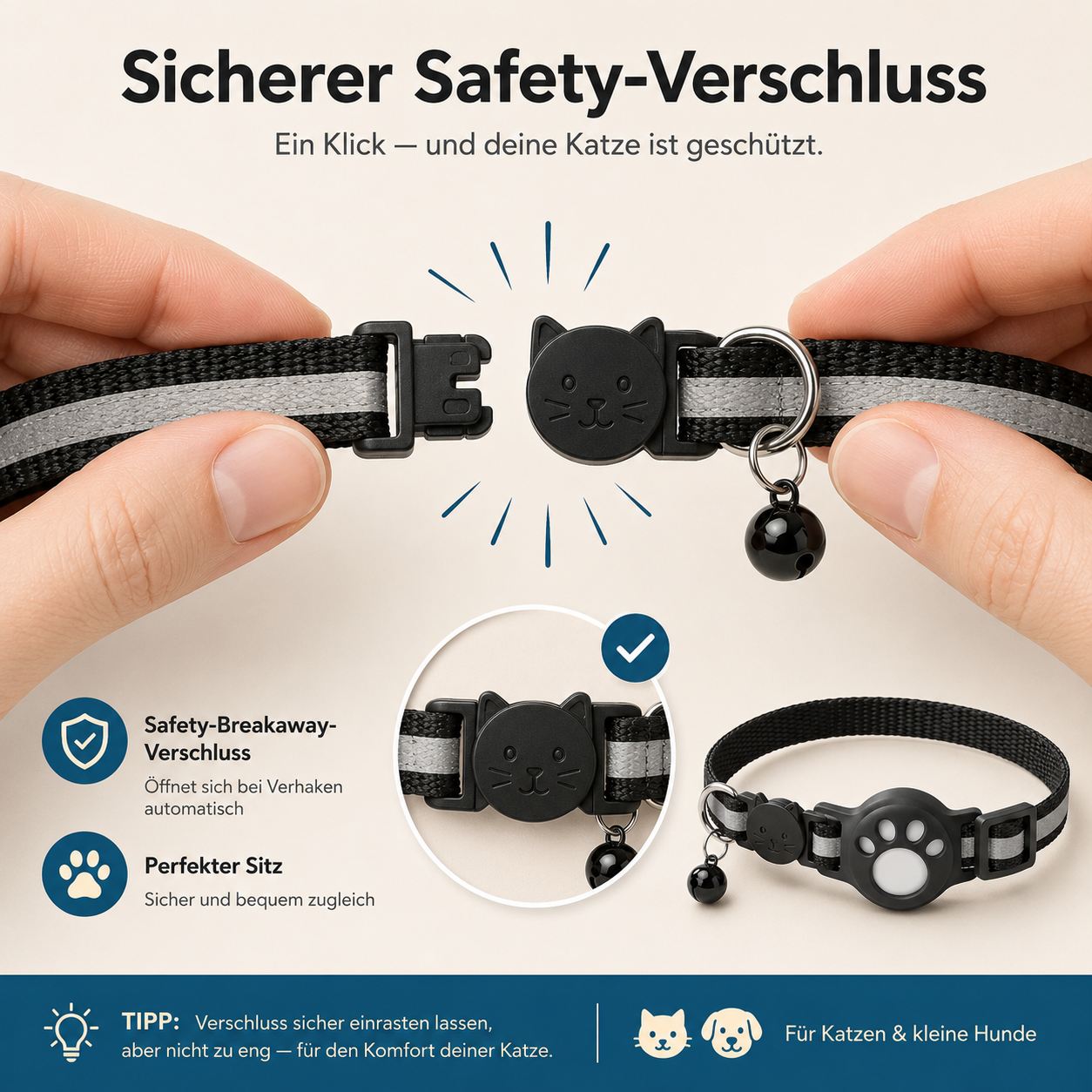 FindPaw – Smart Tracker Collar for Cats & Small Dogs