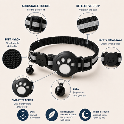 FindPaw – Smart Tracker Collar for Cats & Small Dogs