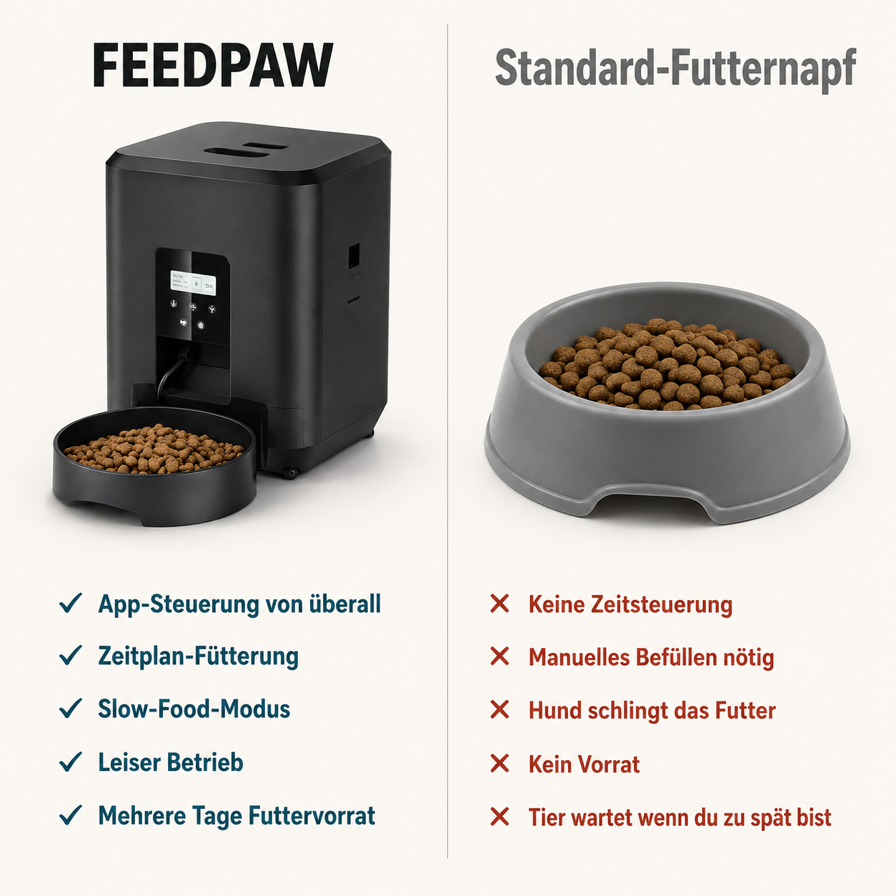 FeedPaw – Automatischer Futterautomat für Hunde & Katzen