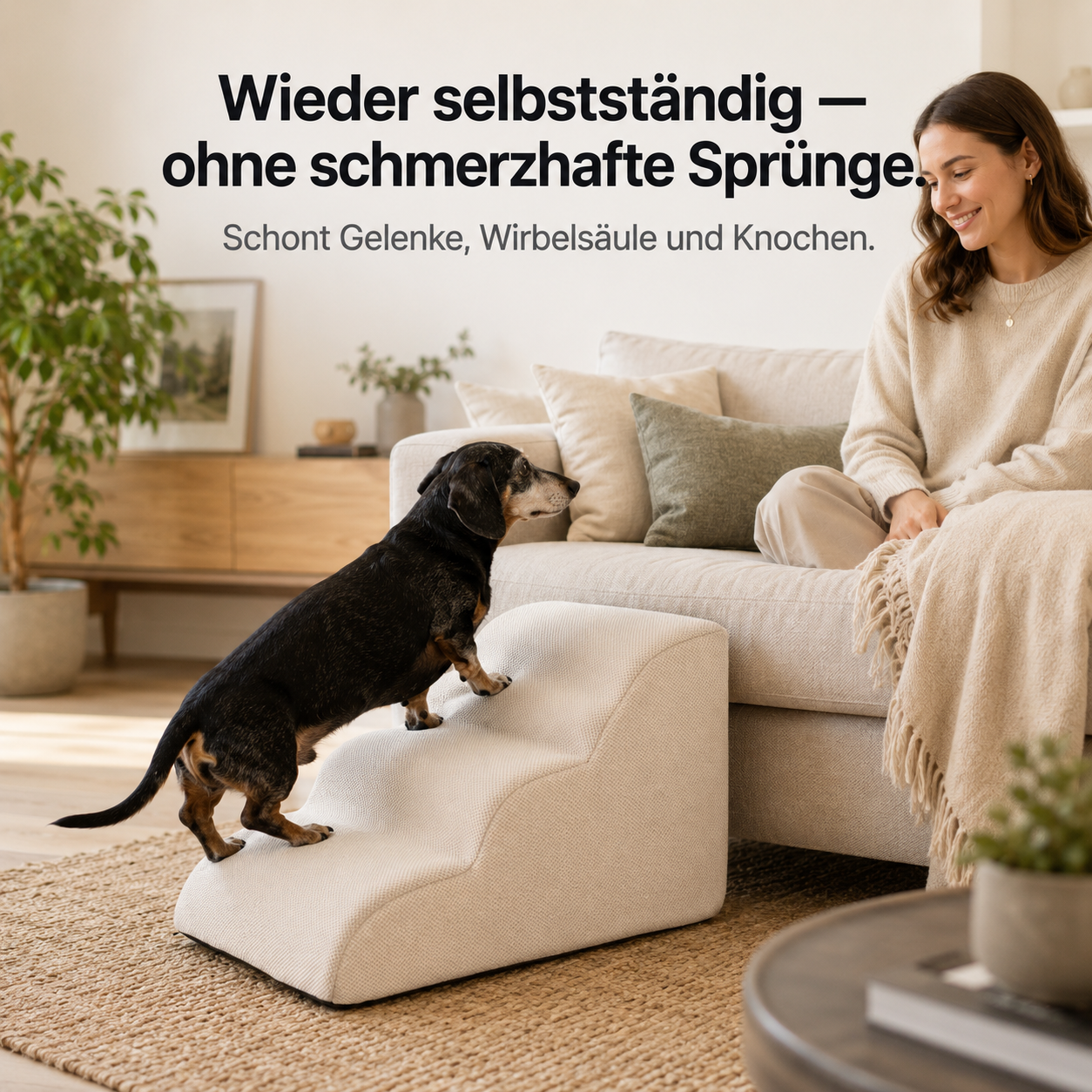 StepPaw – Sanfte Treppenrampe für Hunde & Katzen
