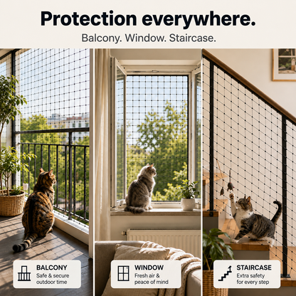 SafePaw – Cat Safety Net for Balconies & Windows