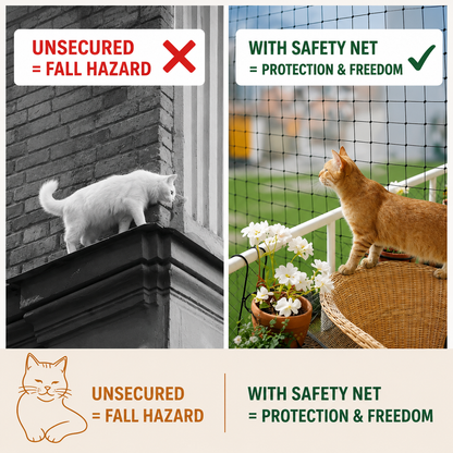SafePaw – Cat Safety Net for Balconies & Windows