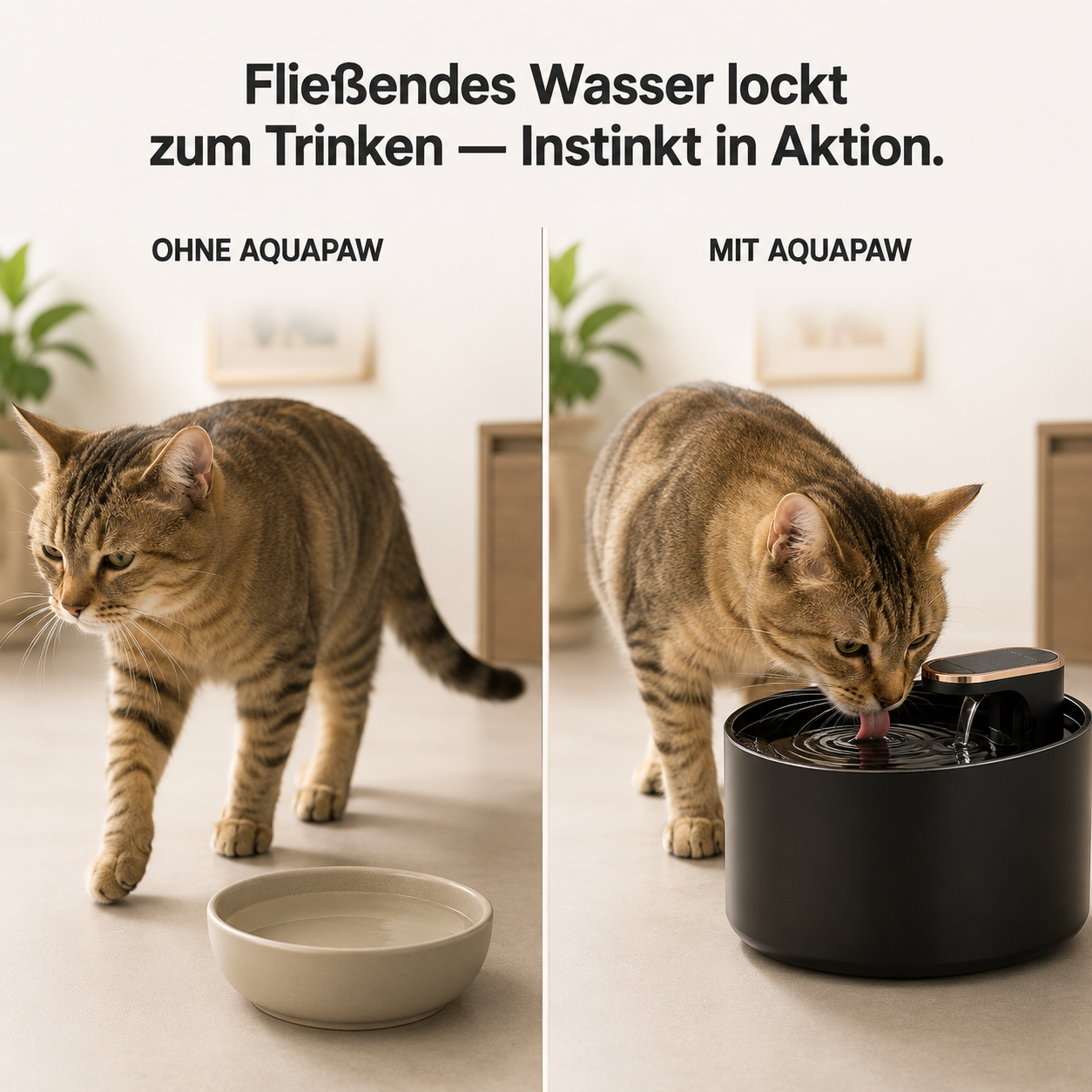 AquaPaw – Automatischer Trinkbrunnen für Hunde & Katzen