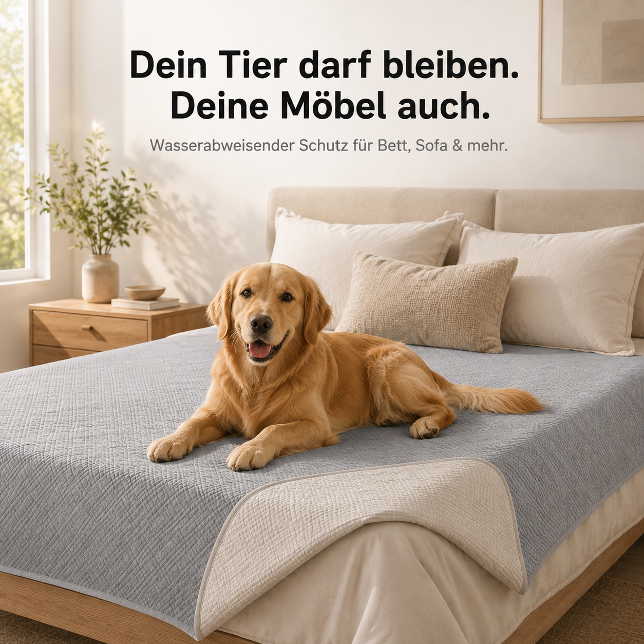 GuardPaw – Wasserabweisende Möbelschutzdecke für Haustiere