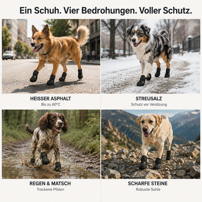PawBoots – Wasserdichte Hundeschuhe für jede Jahreszeit