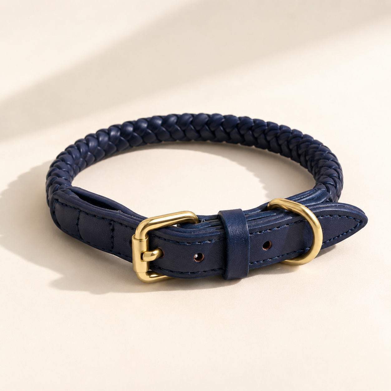 StylePaw – Geflochtenes Leder-Halsband für Hunde