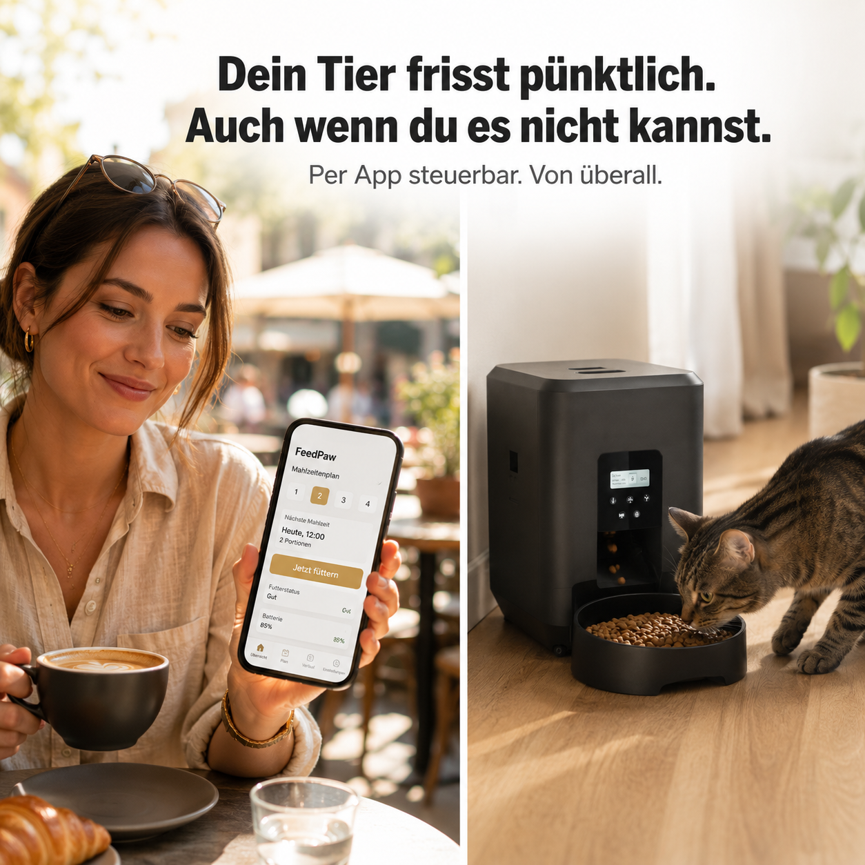 FeedPaw – Automatischer Futterautomat für Hunde & Katzen