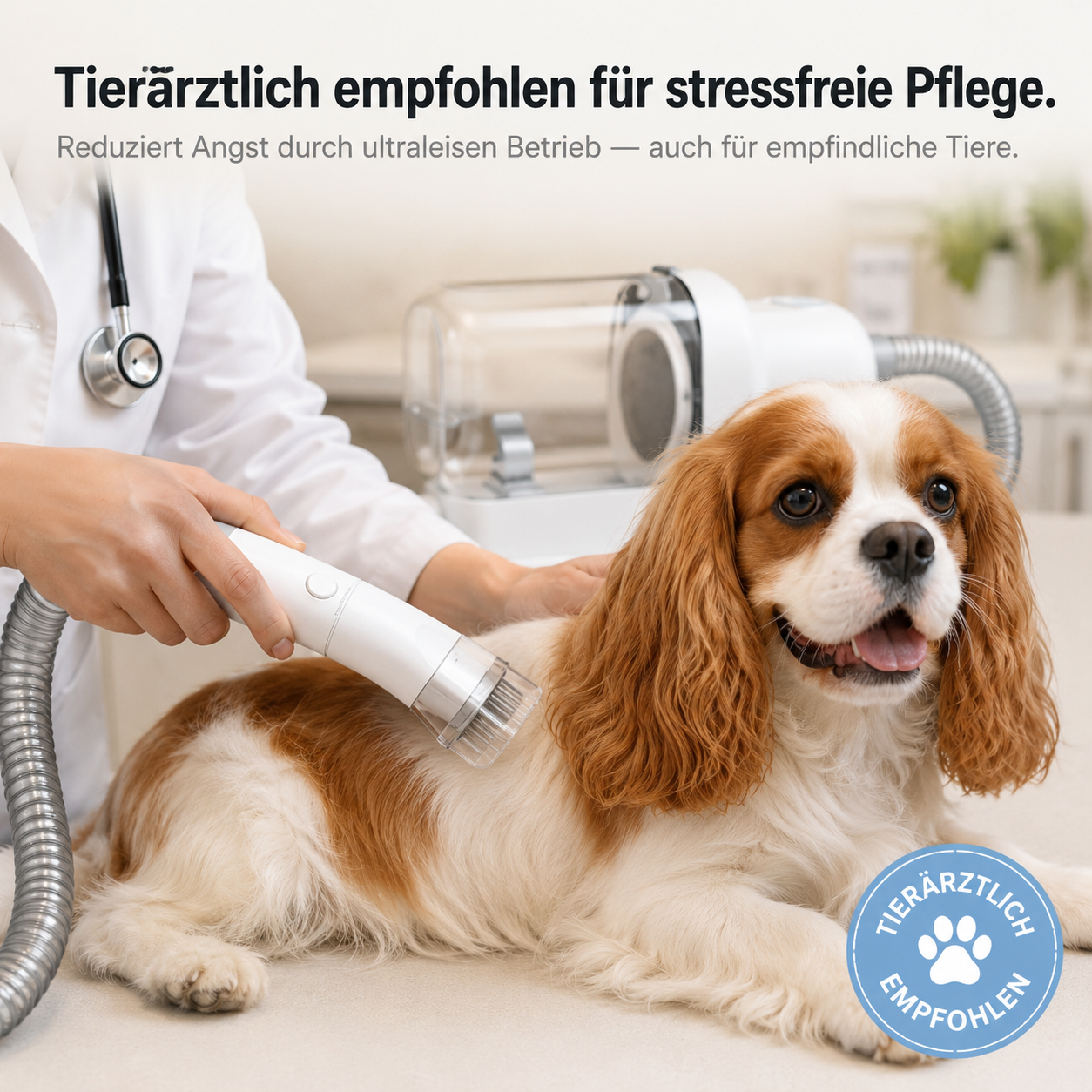 GroomPaw – Pflege-Staubsauger-Set für Hunde & Katzen