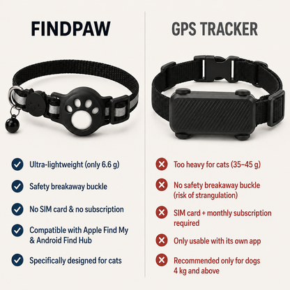FindPaw – Smart Tracker Collar for Cats & Small Dogs