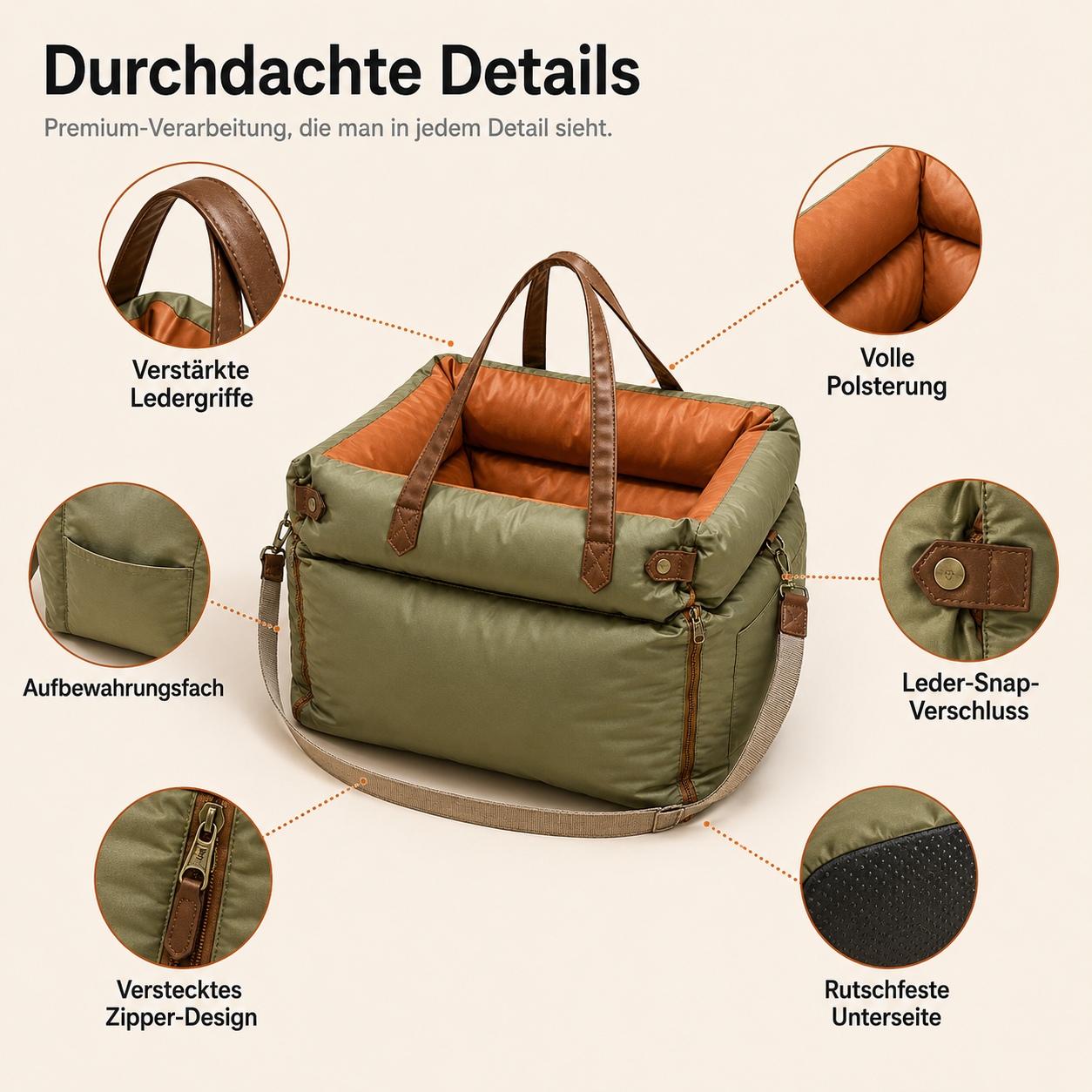 LuxRide – Premium Auto-Booster-Sitz für Hunde & Katzen