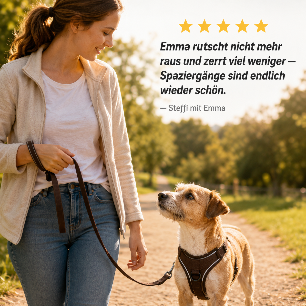 AirPaw – Atmungsaktives Hundegeschirr mit Leine