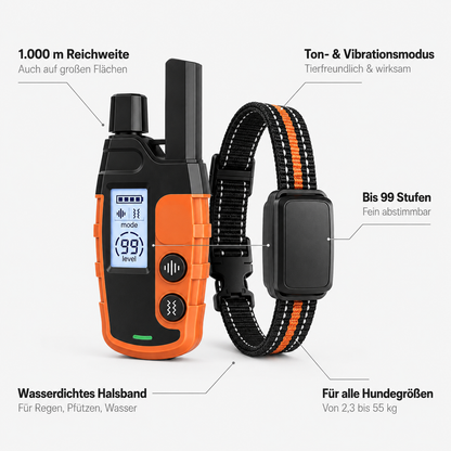 TrainPaw – Elektrisches Trainings-Halsband mit Fernbedienung