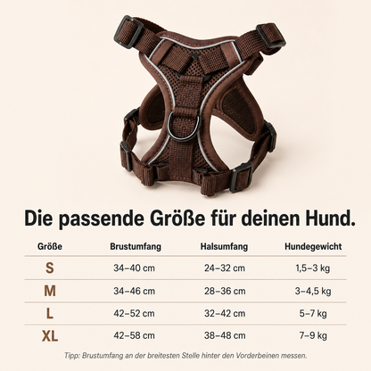 AirPaw – Atmungsaktives Hundegeschirr mit Leine