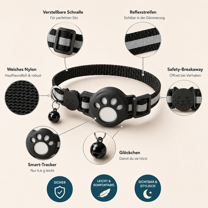FindPaw – Smartes Tracker-Halsband für Katzen & kleine Hunde
