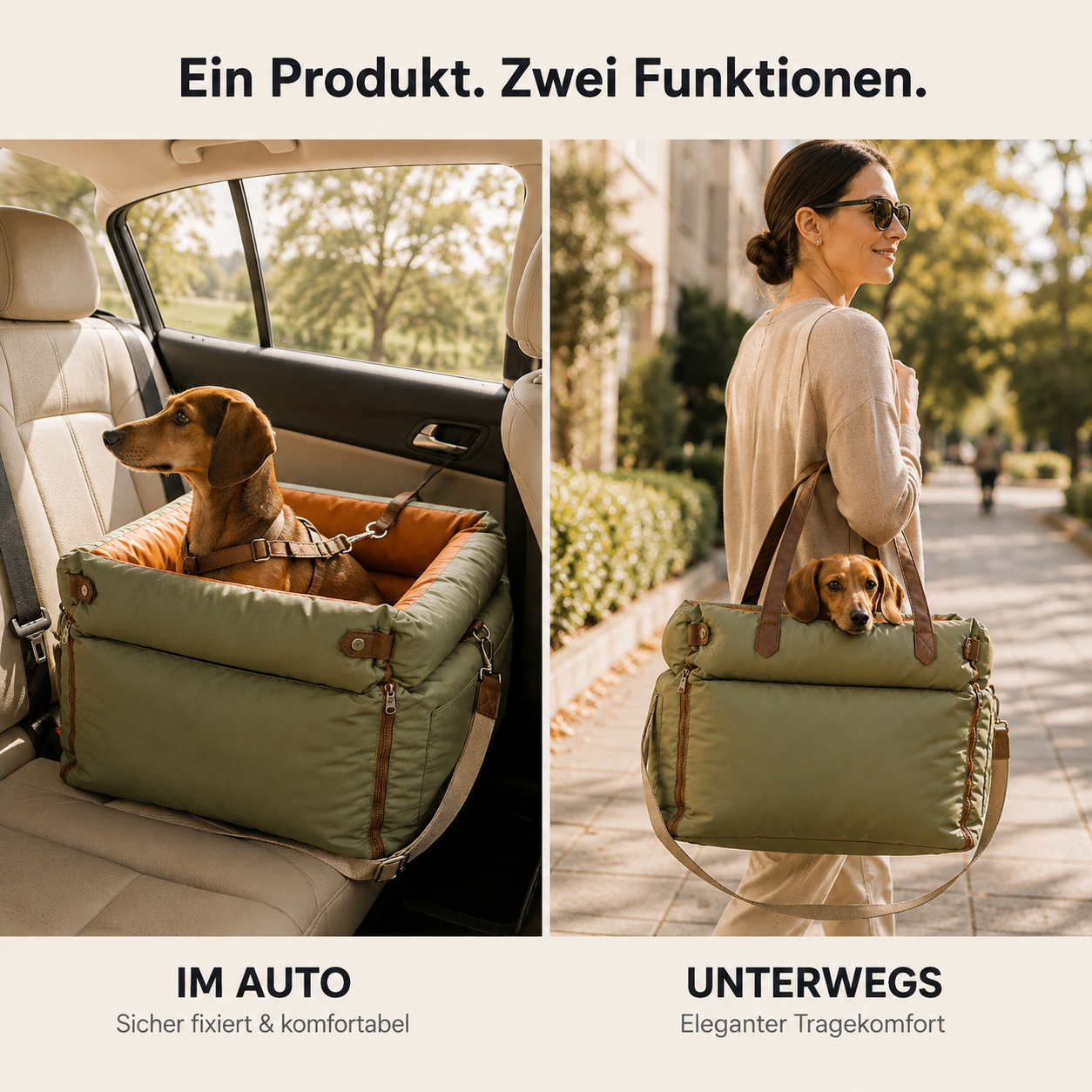 LuxRide – Premium Auto-Booster-Sitz für Hunde & Katzen