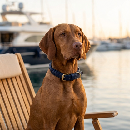 StylePaw – Geflochtenes Leder-Halsband für Hunde