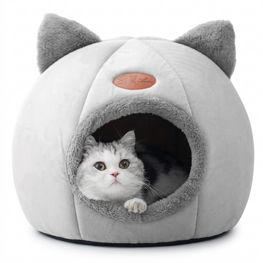 CavePaw – Kuscheliges Höhlenbett für Katzen & kleine Hunde