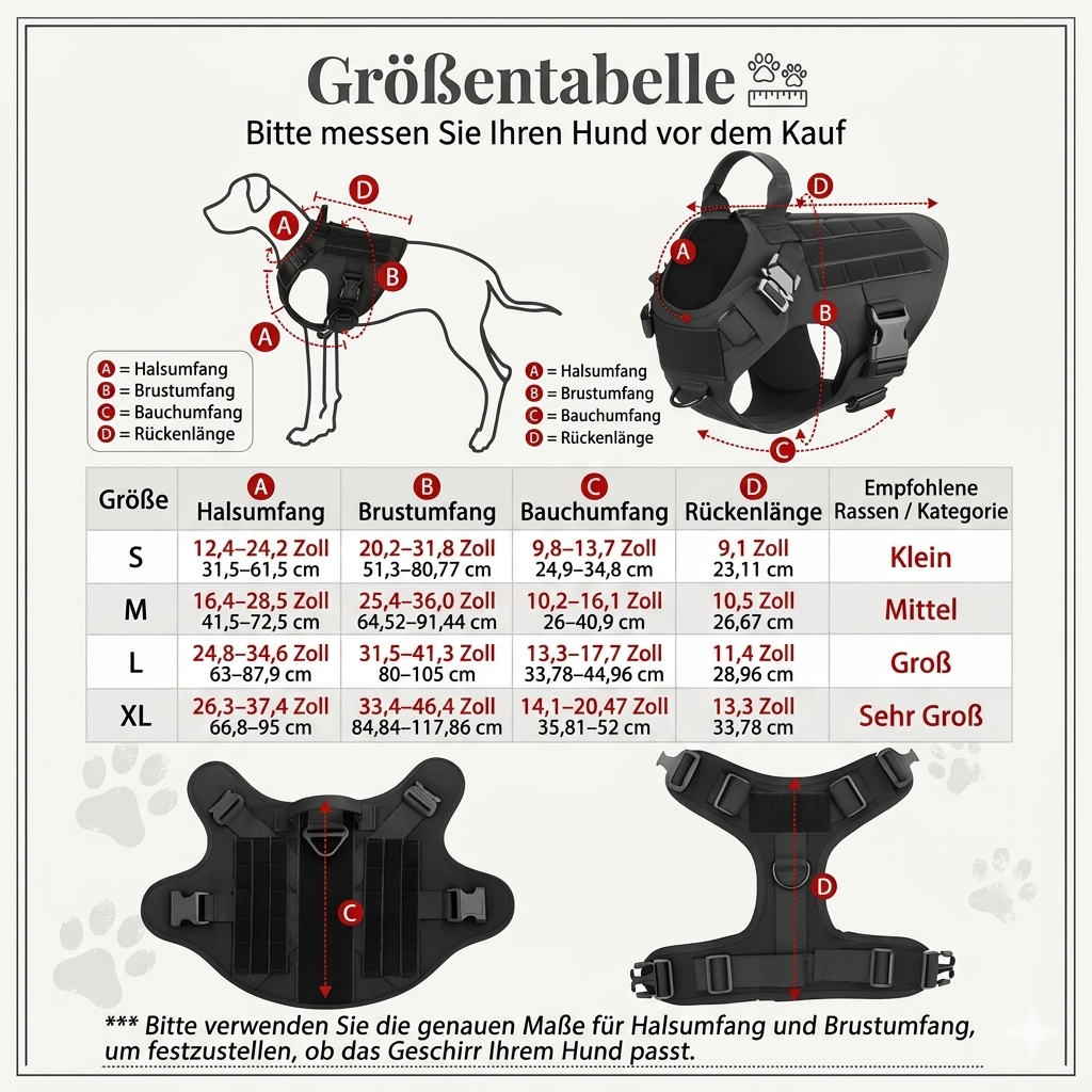 TacPaw – Taktisches Hundegeschirr für aktive Hunde