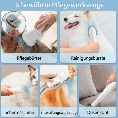 GroomPaw – Pflege-Staubsauger-Set für Hunde & Katzen