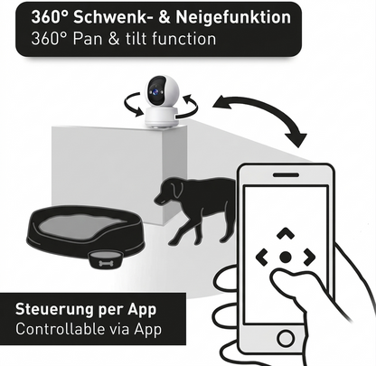 WatchPaw – 360° WLAN-Kamera für Haustiere & Zuhause