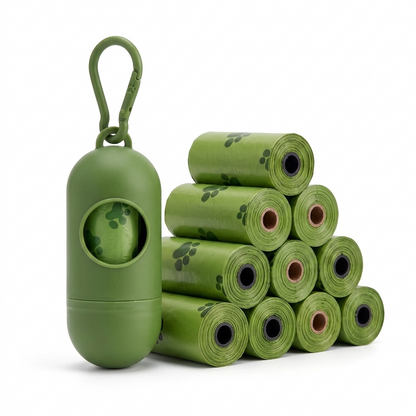 EcoPaw – 26x Biologisch abbaubare Kotbeutel mit Spender