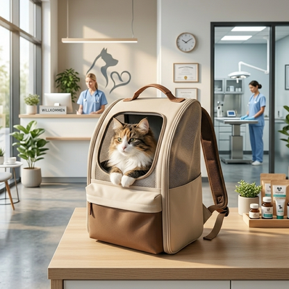 PawPack – Atmungsaktiver Haustier-Rucksack für Katzen & Hunde