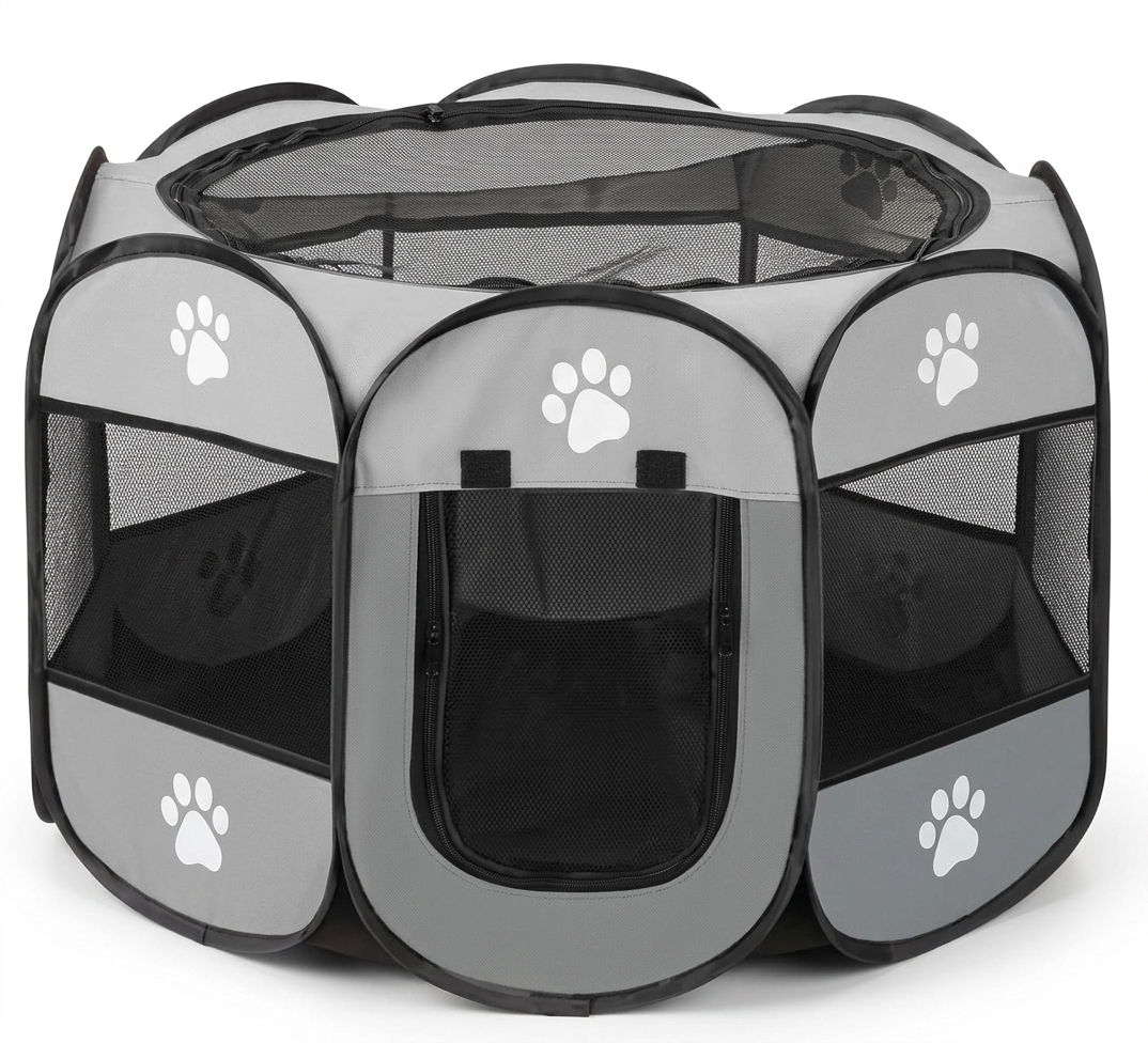 PawTent – Faltbarer Laufstall für Welpen, Hunde & Katzen