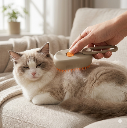 SteamPaw – 3-in-1 Dampfbürste für Hunde & Katzen