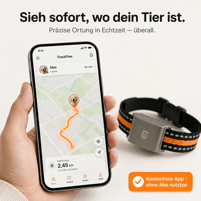 TrackPaw – GPS-Tracker für Hunde & Katzen