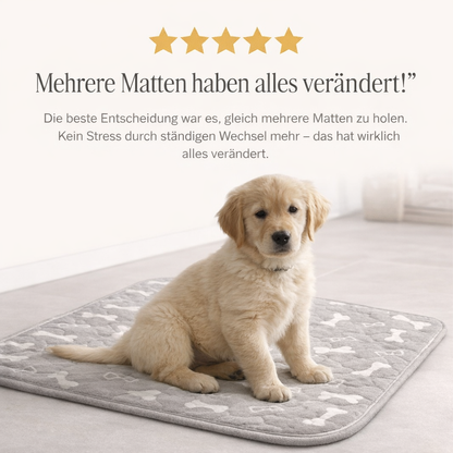 DryPaw – Waschbare Trainingsunterlage für Welpen & Hunde