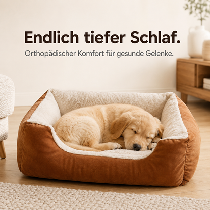 LuxPaw – Orthopädisches Kuschelsofa für Katzen & Hunde 90x70cm