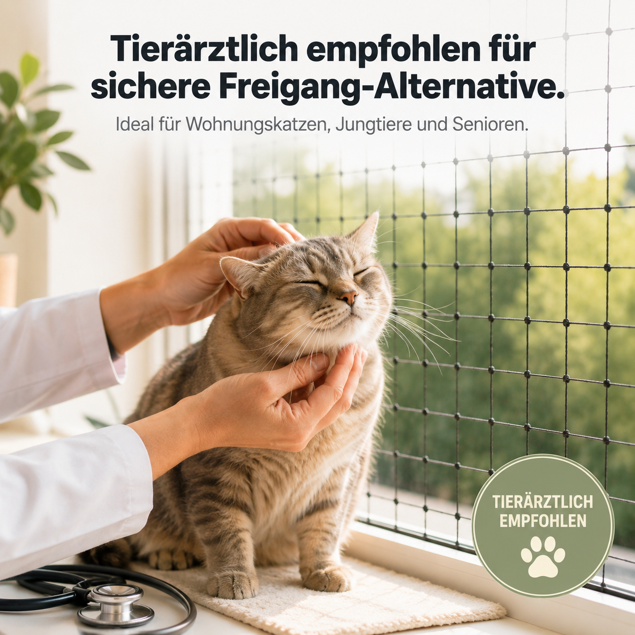 SafePaw – Katzenschutznetz für Balkon & Fenster