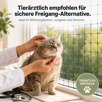 SafePaw – Katzenschutznetz für Balkon & Fenster
