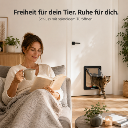 FlipPaw – 4-Modi Haustierklappe für Hunde & Katzen