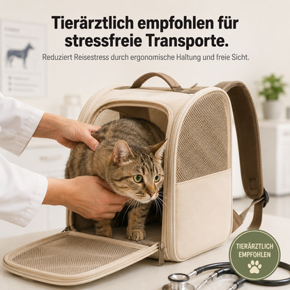 PawPack – Atmungsaktiver Haustier-Rucksack für Katzen & Hunde