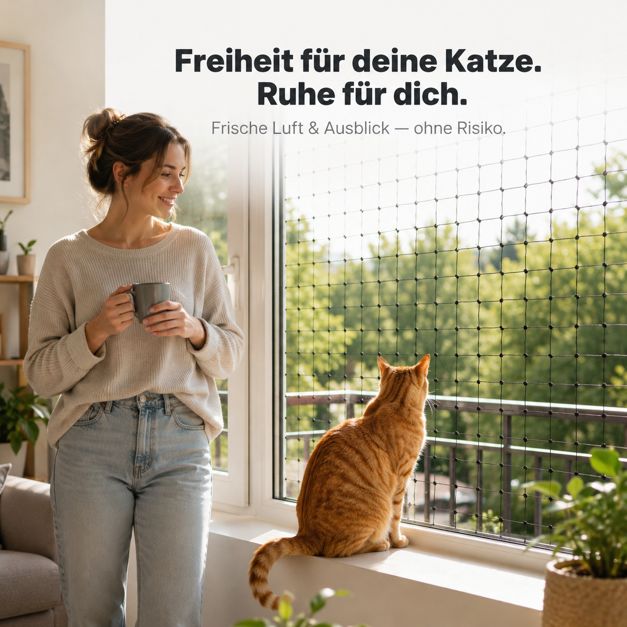 SafePaw – Katzenschutznetz für Balkon & Fenster