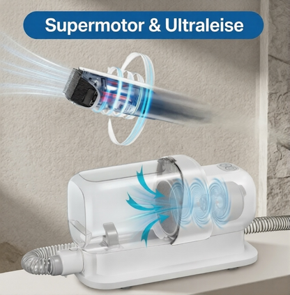 GroomPaw – Pflege-Staubsauger-Set für Hunde & Katzen